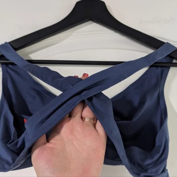 Aerie | Sunnie Crossback Bralette in Blue - Picture 6 of 6